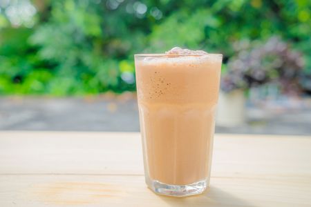 Prêmio de Excelência em Comida em pó de chá com leite de creme brûlée