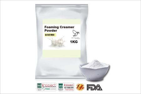 Polvere per schiuma Creamer - Crema schiumogena funzionale.
