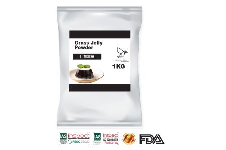 Grass Jelly Powder - Strictly select high-concentration fairy grass glue to make fairy grass jelly powder that melts in your mouth, with a strong aroma and a sweet and sweet fairy grass aroma.