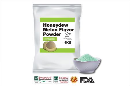 Pó de sabor de melão Honeydew - Pó de sabor de melão verde Honeydew