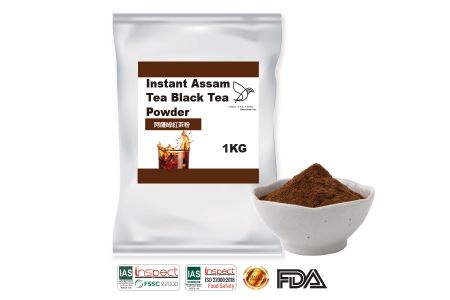 Pó de chá preto instantâneo Assam - Chá Assam 100% selecionado especialmente.