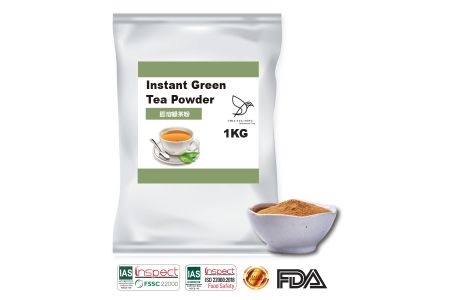 Polvere di tè verde istantaneo - Polvere di tè verde istantaneo di alta qualità
