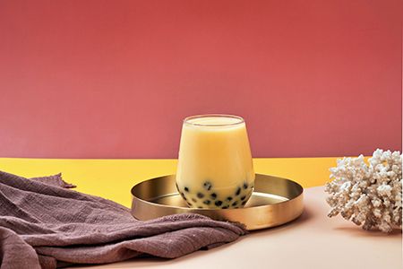 As bebidas de manga podem ser misturadas com sagu e smoothie para dar um toque de frescor