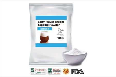 Salty Flavor Cream Topping Powder - Bubble Tea Powder, Beverage Powder, Cream Powder