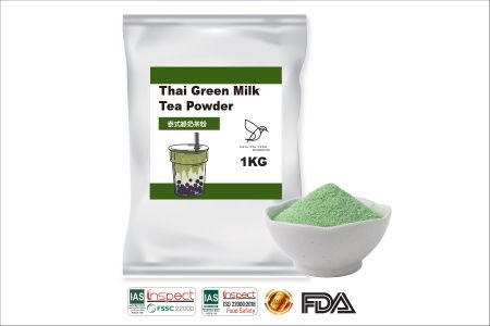 Polvere di tè al latte verde thailandese - Polvere di tè al latte verde thailandese all'ingrosso professionale.