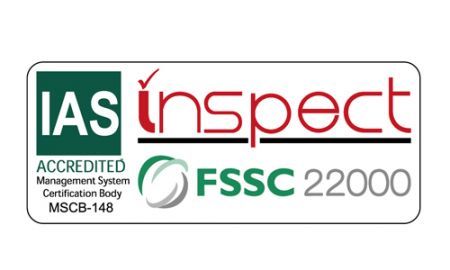 La société CHIA-TZA-TENG INTERNATIONAL a passé la certification FSSC22000
