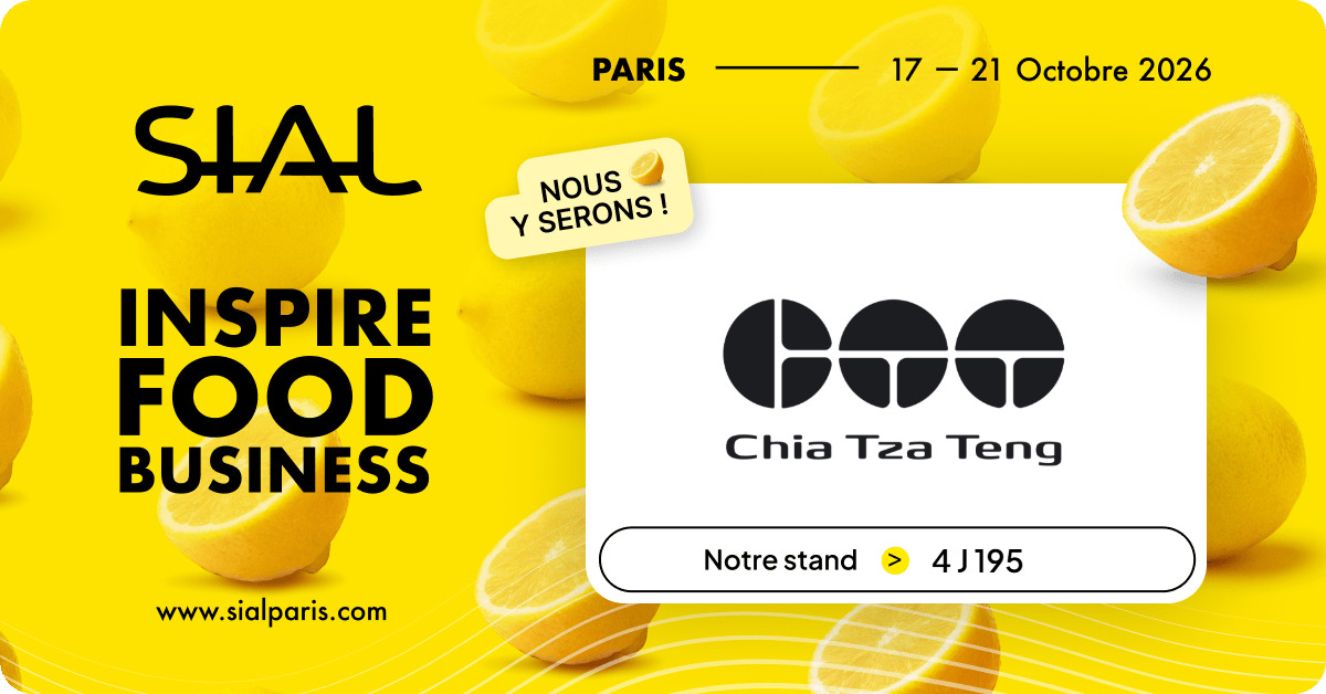Meet us at SIAL Paris 2026
📍 Parc des Expositions de Paris-Nord Villepinte
📅 17–21 October 2026
📌 Booth No. 4 J 195