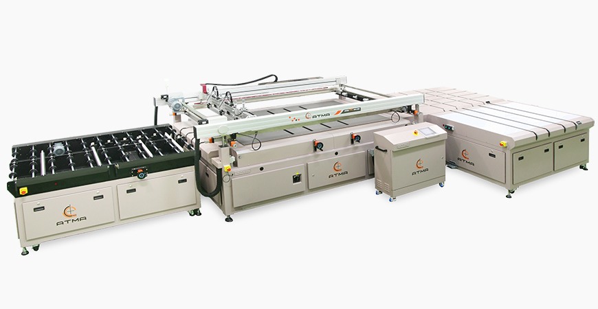 Automated Window Screen Machine Automatic Automotive Front / Back Windshield Glass Screen Printer | ATMA