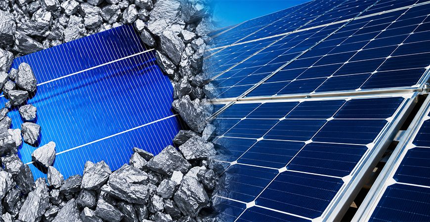 Silber (oder Silber-Aluminium) Finger und Sammelschienen werden auf kristallisierten / nicht kristallisierten Siliziumwafern gedruckt, um Solarzellenpaneele herzustellen.