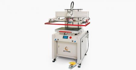 Digitaler elektrischer Flachbett-Drucker (Primärgröße 400x600 mm) - HMI-Touchscreen-Panel-Einrichtungsparameter zur Erreichung eines digitalisierten Produktionsmanagements, minimierter Luftaustausch, präzise vertikale Positionierung des Bildschirms nach oben und unten.