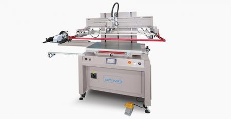 Elektrische Flatbed Printer met Vacuüm Carrier Take-off - Elektrische vlakzeefdrukmachine AT-80P/SV is geschikt voor vlakzeefdruk op flexibele / stijve materialen zoals membraanschakelaar, flexibele PCB, naamplaatje, transferpapier, enz. industriële producten.
