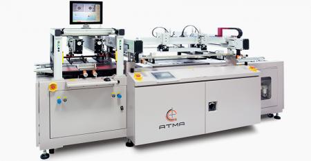 Fully Automatic CCD Registering PCB Screen Printer (max printing area 600x800 mm) - Printing legend on PCB with CCD registering, increase  high precision and effective yield rate.