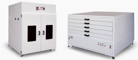 Secador de plantilla de pantalla - Secador de plantillas de pantalla, tipo vertical / tipo horizontal