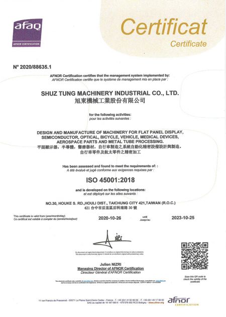 ISO 45001 from Shuz Tung