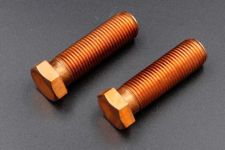 Copper Hex Head Machine Screws - Pan Head / Hexagon Head / Washer Head Machine Screws Half Thread Screws