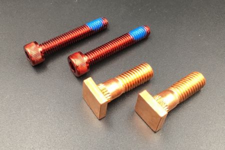Red Stainless Steel Socket Screws / Copper Square Screws - M6 x 40 Red Socket Head / Copper Square Screws