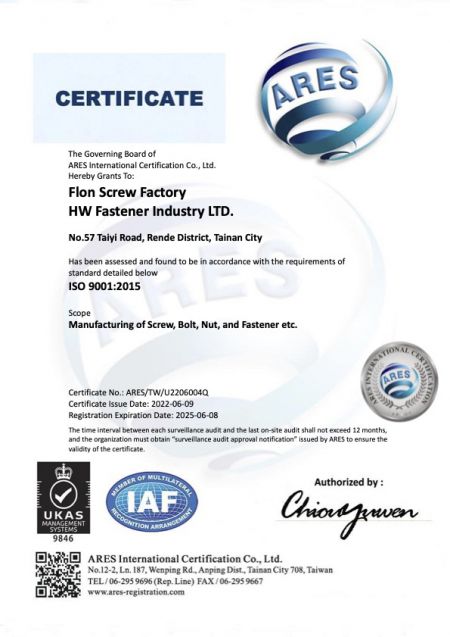 IS0 9001:2015 Certified Factory