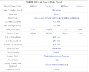 Slitter Scorer SS40R