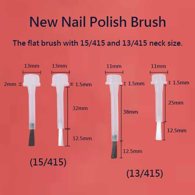 15/415 and 13/415 neck flat brush handle DuPont nylon bristle brush