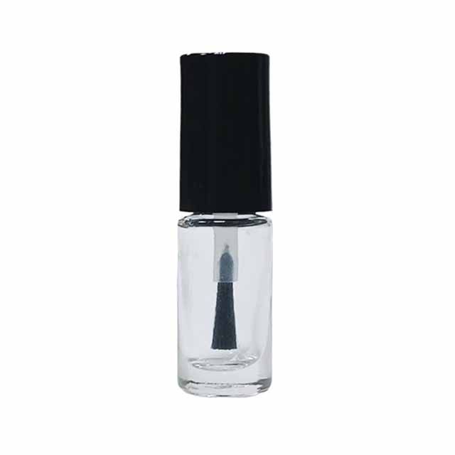 3ml Cylindrical Shaped Clear Glass Nail Polish Bottle