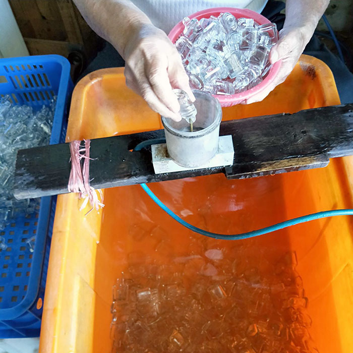 Wash the Nail Polish bottles in pure water