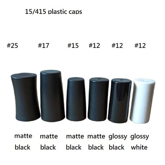 Tapas de plástico para botellas de esmalte de uñas con cuello 15/415