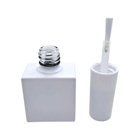 Botella vacía de esmalte de uñas cuadrada de 12ml
