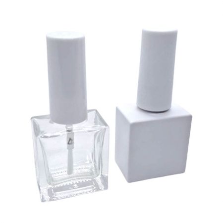 Botella de vidrio vacía para esmalte de uñas