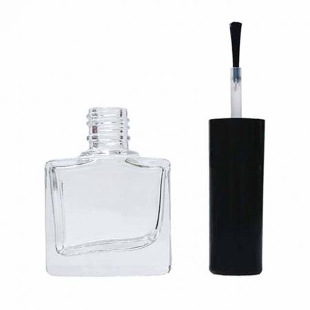 ネイルエナメルボトルと#19黒プラスチックキャップ