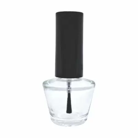 Botella de esmalte de uñas de vidrio transparente de 5 ml en forma de frustum - Botella de esmalte de uñas vacía de 5 ml