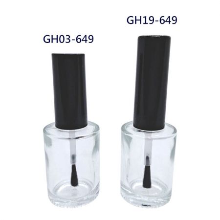 12ml and 15ml Cylindrical Shaped Glass Nail Oil Bottles - 15ml empty nail polish bottle