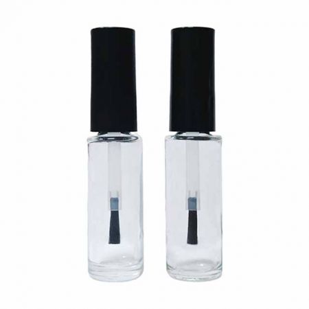 botella de vidrio vacía de esmalte de uñas