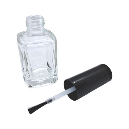 Rechthoekige lege nagellakfles