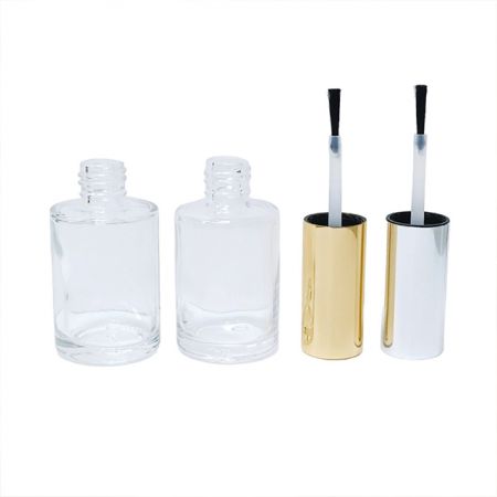 زجاجات طلاء الأظافر بحجم 15 مل مع غطاء من الألومنيوم