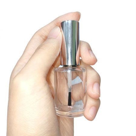 Botella cilíndrica de esmalte de uñas de 15 ml