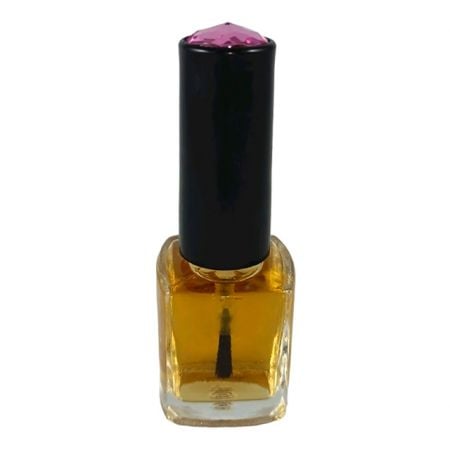 7ml square glass nail polish bottle with gem cap on the top