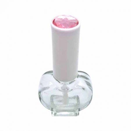 Przezroczysta pusta butelka szklana 13/415 z klejnotem