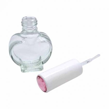 10ml heart-shaped empty glass bottle