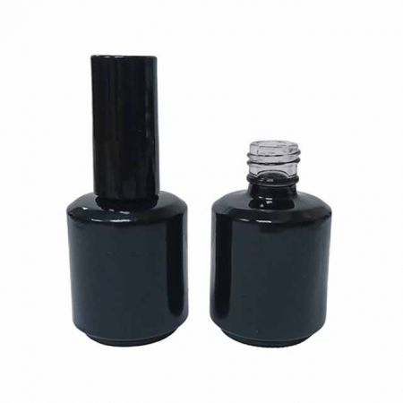 Bottiglie vuote all'ingrosso da 15 ml in vetro per smalto per unghie in gel UV - Bottiglia vuota da 15 ml per smalto per unghie in gel UV con tappo e pennello