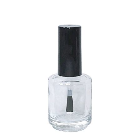 15ml Empty Cylindrical Clear Glass Nail Polish Bottles - 15ml cylindrical empty nail polish bottle