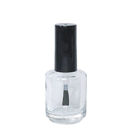 15ml Round Glass Empty Nail Polish Bottles - 15ml Empty Nail Polish Bottle with Cap and Brush