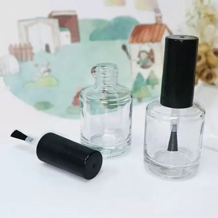 Round Nail Polish Glass Bottle
