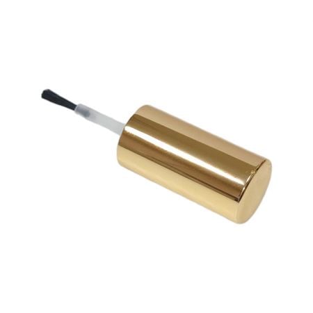 gold aluminium lid with bristle brush