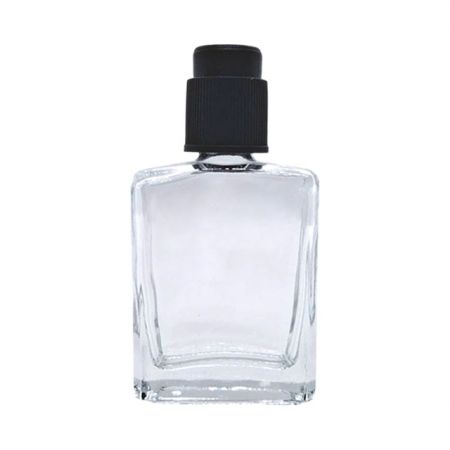 15ml Rectangular Cuboid Glass Bottle - 15ml glass bottle with 13/415 neck size