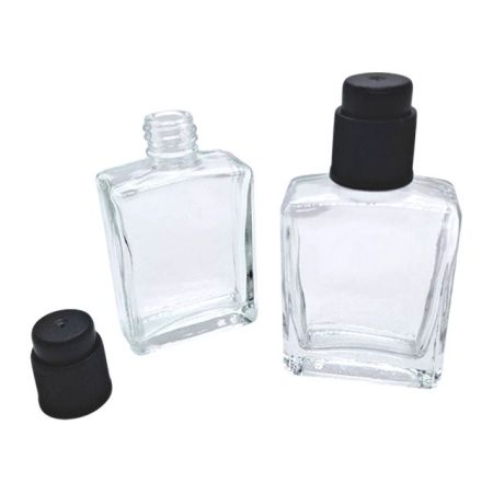 Botella de perfume vacía cuadrada de 15 ml