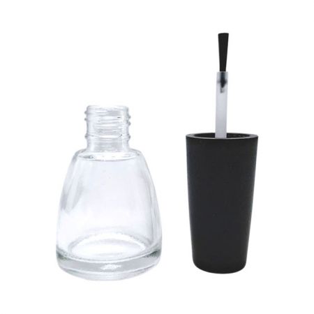 Botella de vidrio con tamaño de cuello 15/415 y tapa alta #17