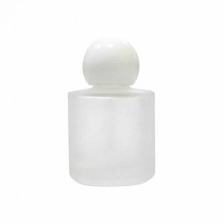 8ml frosted glass bottle and round plastic cap