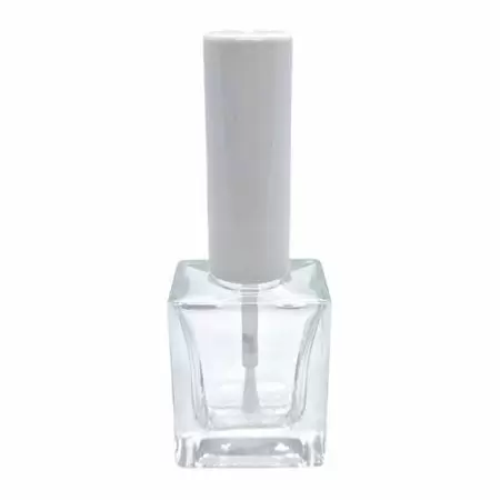 Botella vacía de esmalte de uñas cuadrada de 12ml
