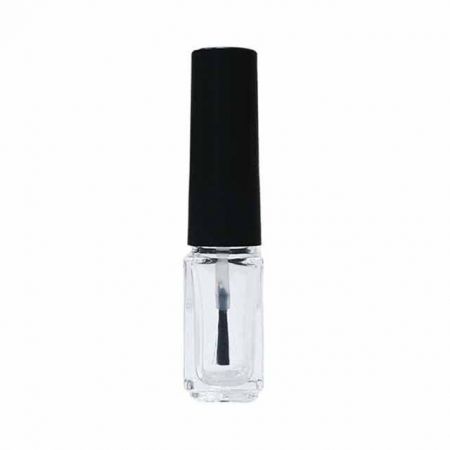 Flacon de vernis à ongles et de gloss labial en verre clair de forme rectangulaire de 4 ml - Flacon vide de vernis à ongles de 4 ml