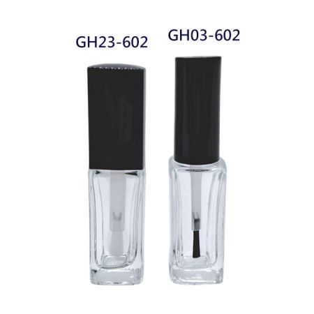 10ml Rectangular Shaped Nail Polish Glass Bottle - 10ml rectangular transparent nail polish glass bottle